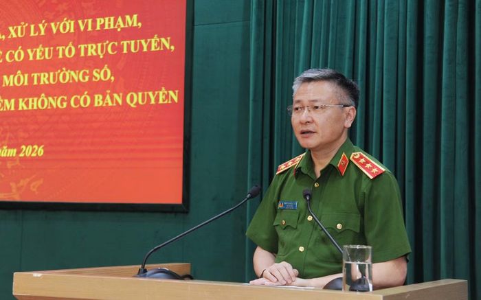 Thứ trưởng Nguyễn Ngọc Lâm phát biểu tại cuộc hội ý nghiệp vụ.