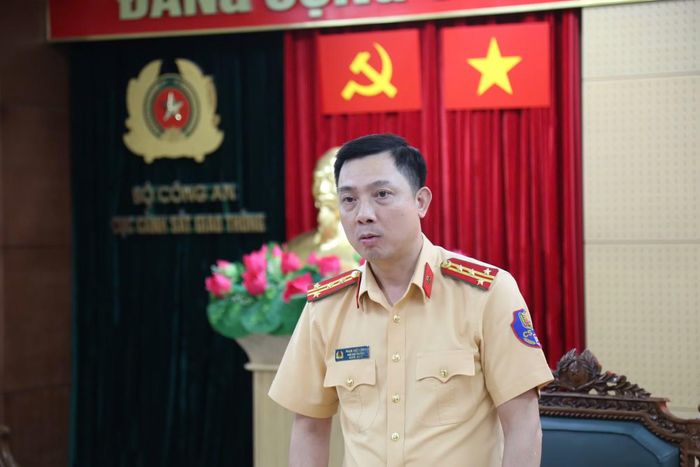 Đại tá Phạm Việt Công, Phó Cục trưởng Cục CSGT nói về hiệu quả của việc điều chỉnh giao thông trên cầu Thanh Trì.