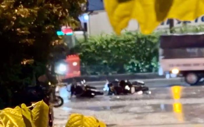 Thời điểm xảy ra tai nạn trời mưa lớn.