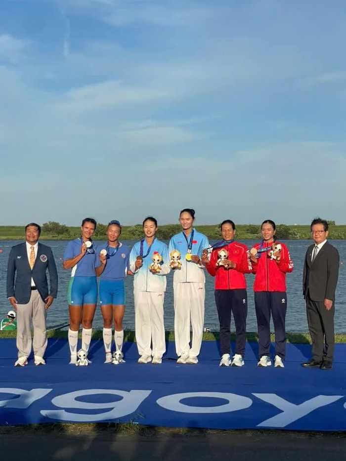 Rowing Việt Nam bội thu Huy chương Đồng trong ngày 24/9 tại ASIAD 2026. Ảnh: Tổng hợp