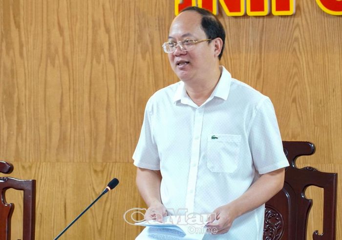 Bí thư Tỉnh uỷ Nguyễn Hồ Hải phát biểu chỉ đạo tại hội nghị. 