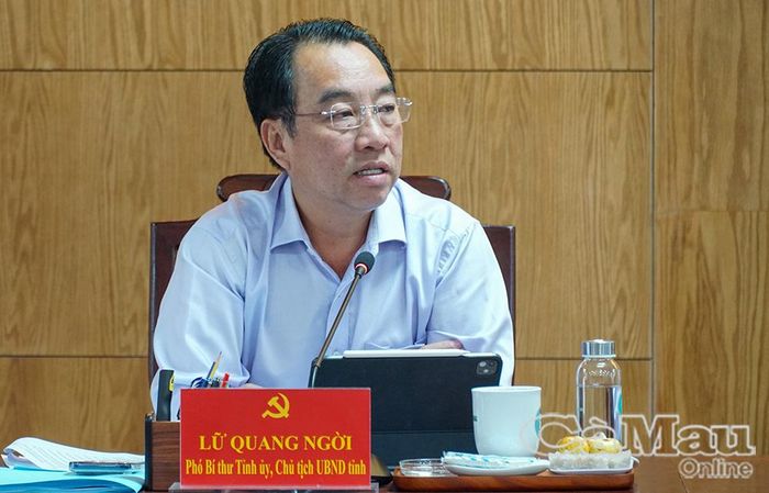 Phó Bí thư Tỉnh uỷ, Chủ tịch UBND tỉnh Lữ Quang Ngời đề nghị rà soát, lựa chọn các chuyên đề có trọng tâm và bám sát nhiệm vụ của tỉnh.