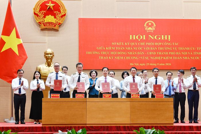 Lãnh đạo KTNN ký Quy chế phối hợp công tác với Ban Thường vụ Thành ủy/Tỉnh ủy, Thường trực HĐND, UBND tỉnh Sơn La