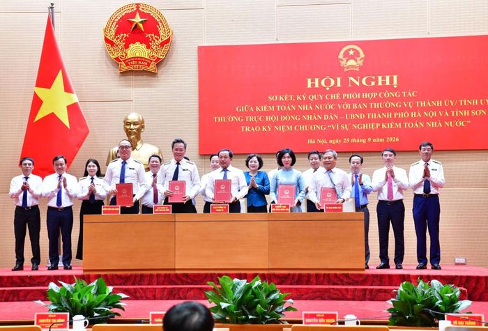 Lãnh đạo KTNN ký Quy chế phối hợp công tác với Ban Thường vụ Thành ủy/Tỉnh ủy, Thường trực HĐND, UBND TP. Hà Nội
