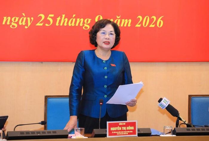 Phó Chủ tịch Quốc hội Nguyễn Thị Hồng phát biểu chỉ đạo tại Hội nghị. Ảnh: VPQH