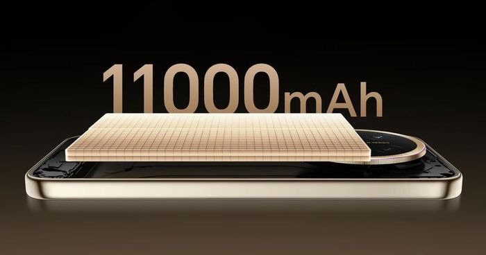 Pin 11.000 mAh giúp HONOR X9e Pro kéo dài thời gian sử dụng. (Ảnh: gizmochina).