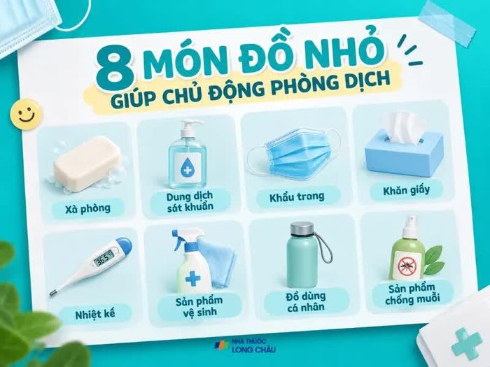 Chuẩn bị 8 vật dụng nhỏ giúp bạn chủ động phòng bệnh mỗi ngày
