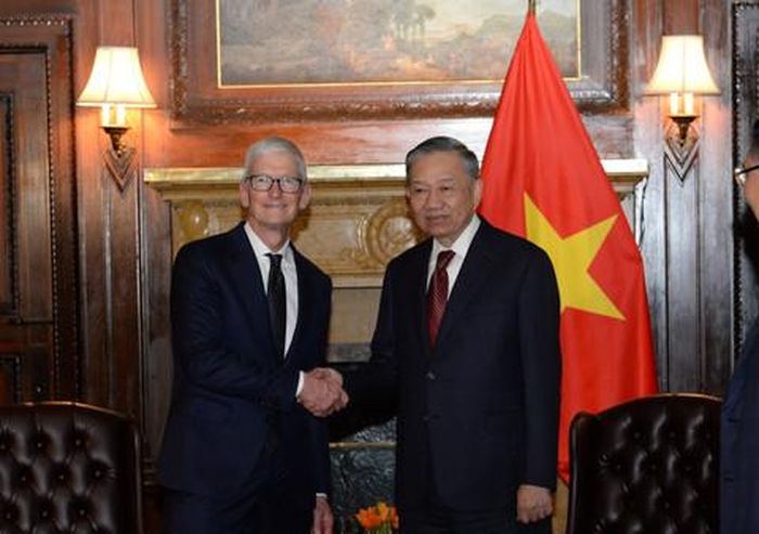 Tổng Bí thư, Chủ tịch nước Tô Lâm tiếp ông Tim Cook, Chủ tịch điều hành Tập đoàn Apple