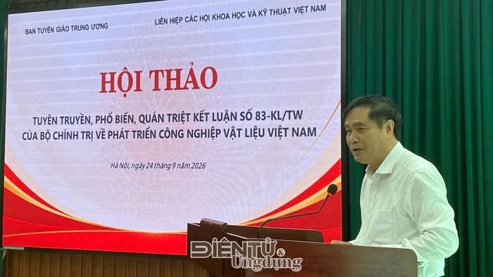 Ông Phan Xuân Thủy, Phó Trưởng Ban Tuyên giáo Trung ương phát biểu khai mạc. Ảnh HC