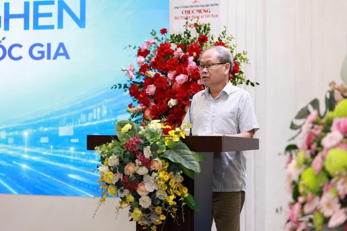 Đại tá Ngô Như Cường - Phó Cục trưởng Cục Cảnh sát quản lý hành chính về trật tự xã hội (C06), Bộ Công an chia sẻ tại toạ đàm.