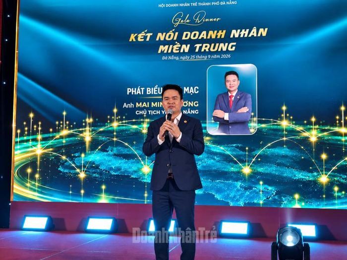 Ông Mai Minh Vương Chủ tịch Hội Doanh nhân trẻ TP Đà Nẵng (Ảnh: Phan Chính)