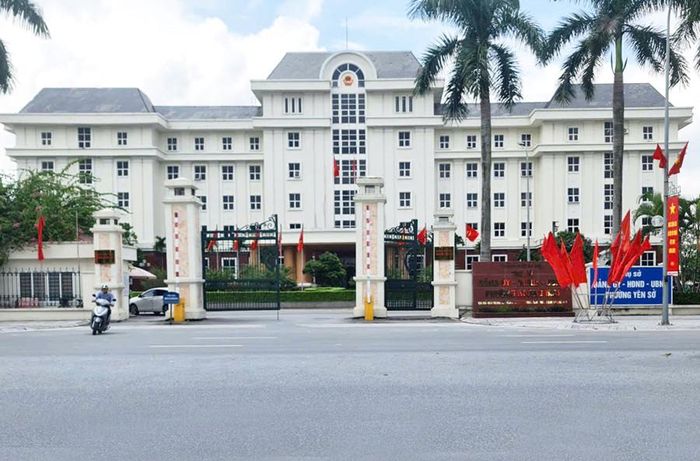 Trụ sở Đảng ủy, HĐND, UBND phường Hoàng Mai và Yên Sở. Ảnh: Nguyễn Doãn