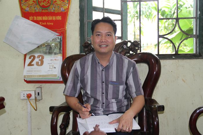 Ông Đỗ Văn Định, Trưởng thôn kiêm Tổ phó Tổ hòa giải thôn Thượng Tiết, xã Mỹ Đức. Ảnh: Biên Phạm