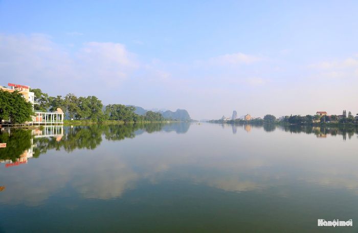 Khu vực hồ Quan Sơn, xã Hồng Sơn. Ảnh: Quang Thái