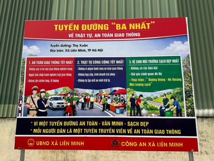 Pano tuyến đường "ba nhất" Thọ Xuân, xã Liên Minh. Ảnh: Kiều Thoan Thu
