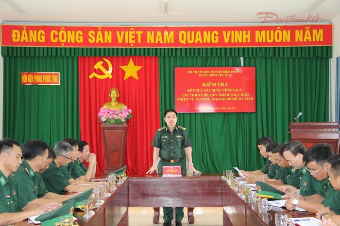 Đại tá Lê Hà An, Phó Tham mưu trưởng BĐBP Việt Nam phát biểu kết luận. Ảnh: V.D-Q.A