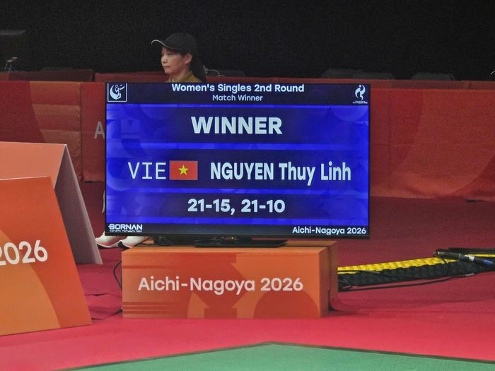  Tỷ số ở trận ra quân của Thùy Linh. Ảnh: Minh Chiến. 