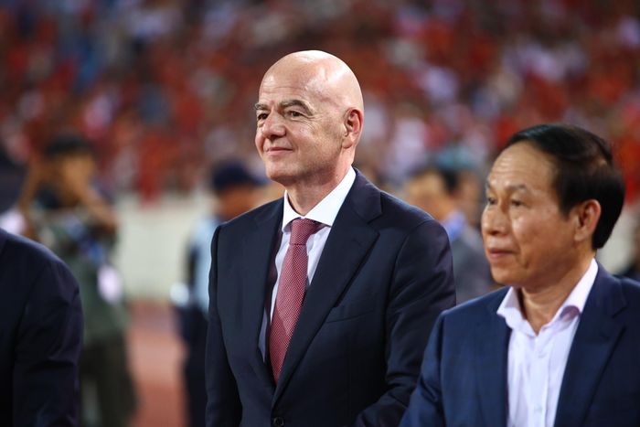  Ông Infantino đến Việt Nam theo dõi ASEAN Cup 2026. Ảnh: Anh Tiến. 