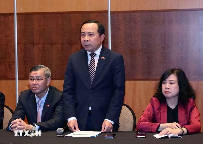 Bộ trưởng Bộ Khoa học và Công nghệ Vũ Hải Quân phát biểu. Ảnh: Thống Nhất – TTXVN