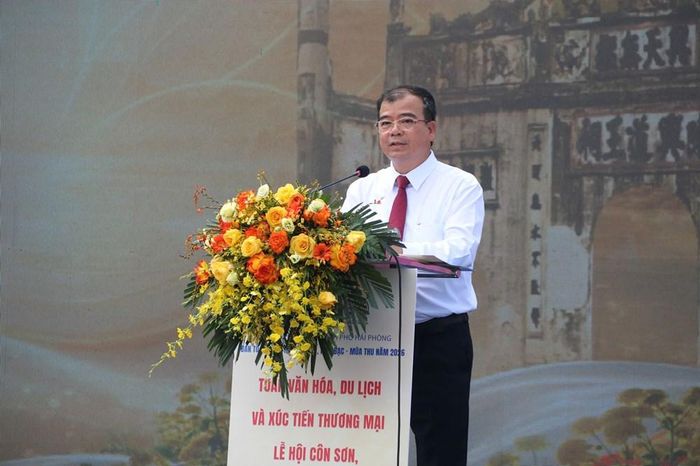Ông Nguyễn Minh Hùng, Phó Chủ tịch UBND TP Hải Phòng phát biểu khai mạc sự kiện