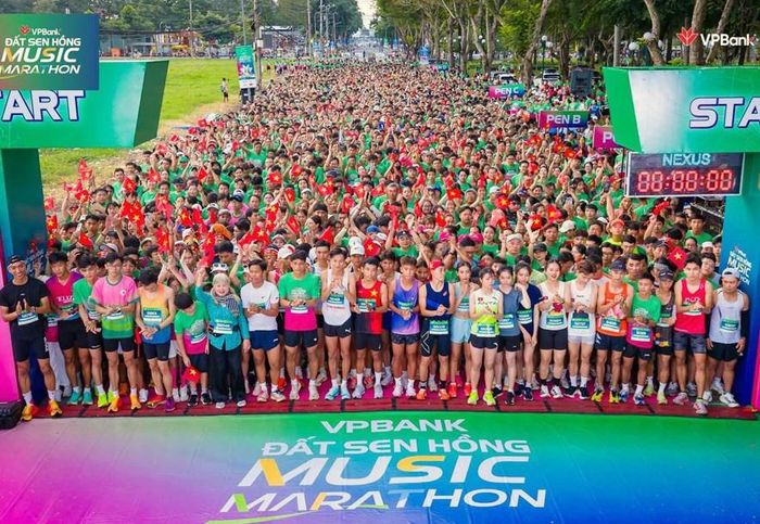 Khoảng 15.000 vận động viên trong và ngoài nước tham gia tranh tài tại Giải Marathon Đất Sen hồng – Đồng Tháp 2026