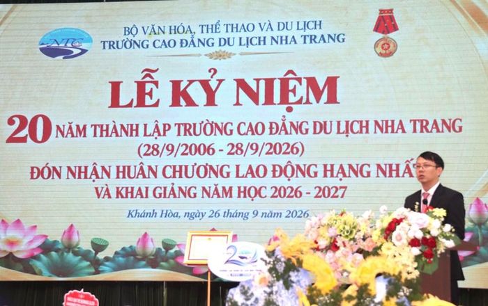 Phó Chủ tịch UBND tỉnh Khánh Hòa Nguyễn Thanh Hà phát biểu