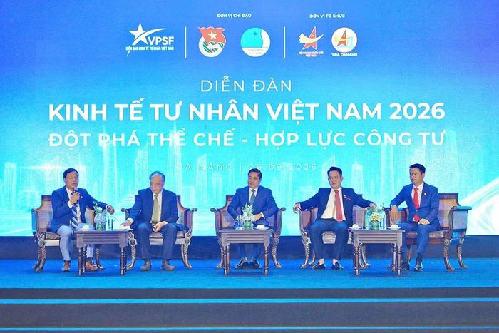 Phiên tọa đàm "Kinh tế tư nhân Việt Nam 2026: Đột phá thể chế-Hợp lực công tư". (Ảnh: Trung ương Hội Doanh nhân trẻ Việt Nam cung cấp)