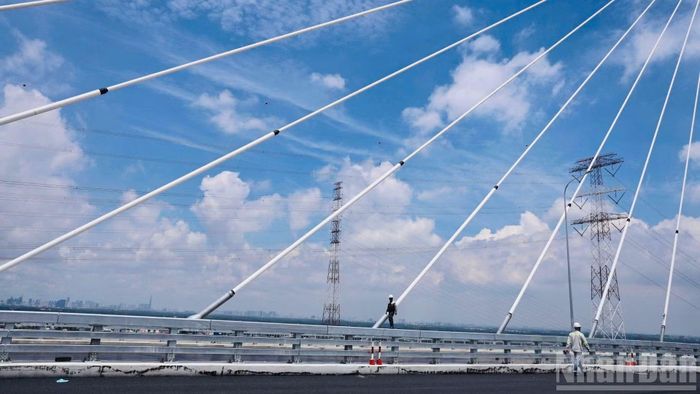 Cầu có 112 dây cáp chịu lực cho phần cầu chính.