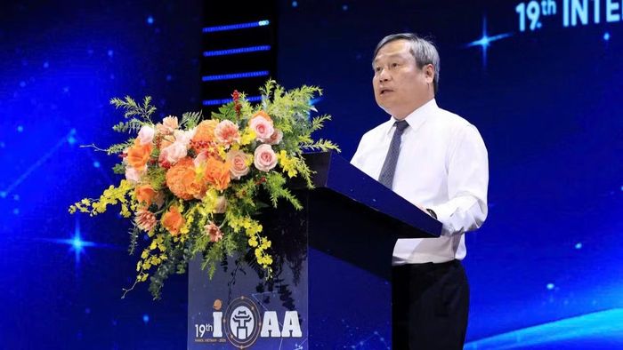 Chủ tịch Ủy ban nhân dân thành phố Hà Nội Vũ Đại Thắng. (Ảnh: Ban tổ chức)
