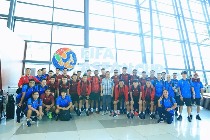 Các tuyển thủ Việt Nam có mặt tại Indonesia chuẩn bị tranh tài FIFA ASEAN Cup 2026.