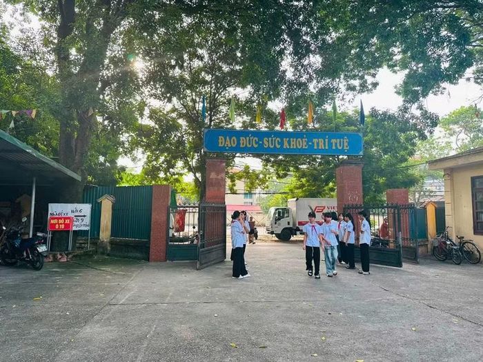 Một góc sân trường THCS Đại Đồng (Ảnh IT).