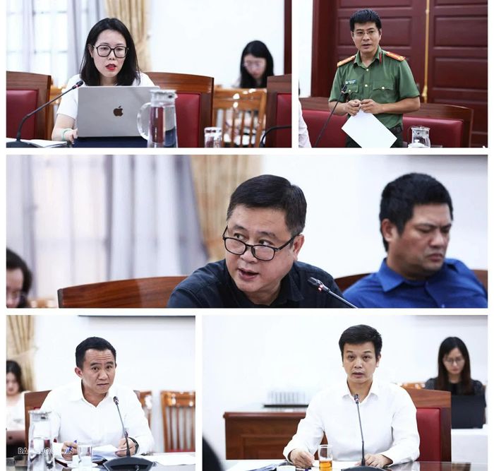 Đại diện Ban Thư ký Quốc gia APEC 2027 và đại diện các Tiểu ban báo cáo tình hình. (Ảnh: Thành Long)
