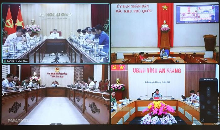 Các địa phương báo cáo tình hình. (Ảnh: Thành Long)