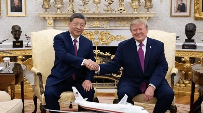 Tổng thống Mỹ Donald Trump và Chủ tịch Trung Quốc Tập Cận Bình hội đàm tại Nhà Trắng ngày 24/9. (Nguồn: SCMP)