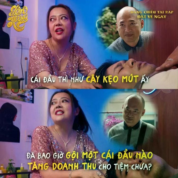 Tiến Luật (bìa phải) trong phim "Lên hương". Ảnh: NSX