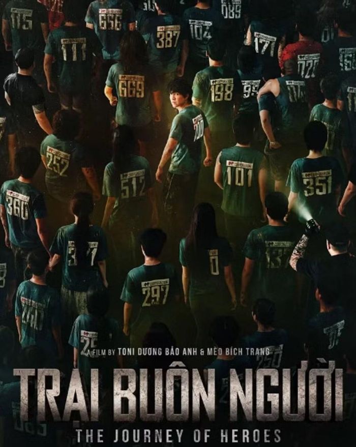"Trại buôn người" được Tổ chức Kỷ lục Việt Nam xác lập kỷ lục là bộ phim điện ảnh có các đại cảnh quy mô lớn và quy tụ số lượng thành viên đoàn phim cùng diễn viên đông nhất, với hơn 10.000 người. Ảnh: NSX