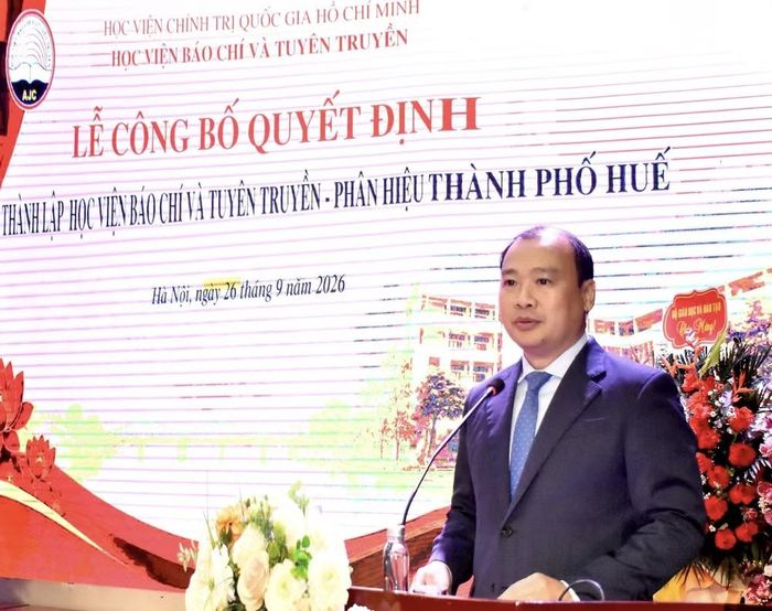 PGS.TS Lê Hải Bình phát biểu tại lễ công bố. Ảnh: BTC