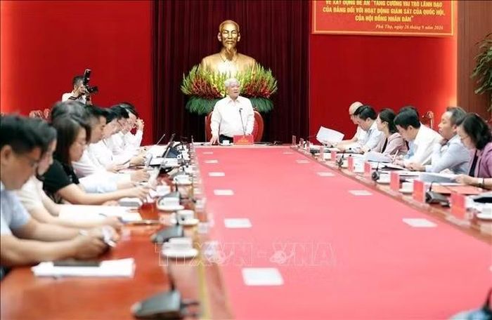 Quang cảnh buổi làm việc. Ảnh TTXVN.
