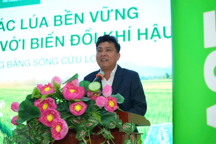 Ông Nguyễn Văn Khán - Phó Giám đốc Trung tâm Nghiên cứu Phát triển phát biểu tại chương trình.