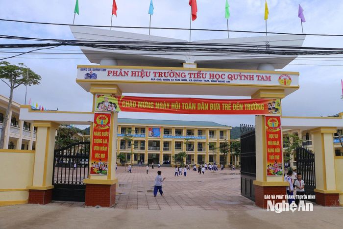 Quang cảnh phân hiệu Trường Tiểu học Quỳnh Tam. Ảnh: Thanh Hà