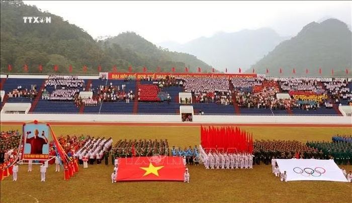 Quang cảnh lễ khai mạc Đại hội Thể dục thể thao tỉnh Tuyên Quang lần thứ I, năm 2026.
