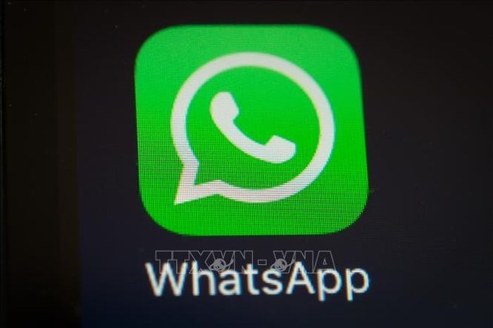 Biểu tượng của WhatsApp. Ảnh: AFP/TTXVN