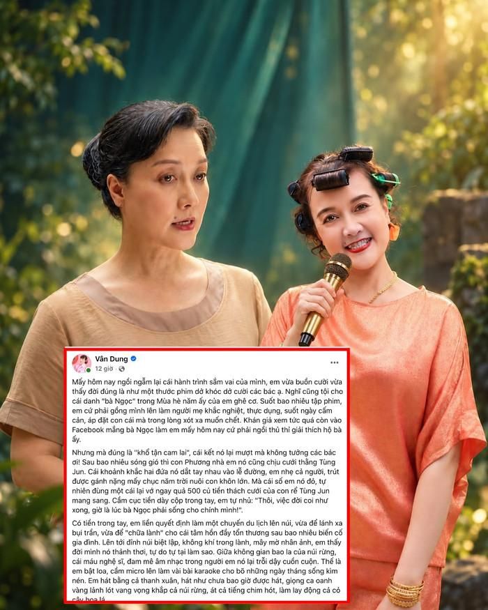 Nghệ sĩ Vân Dung chia sẻ.