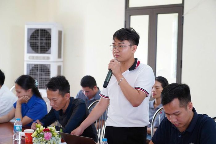 Đại diện thôn Chi Đông 3 phát biểu ý kiến.