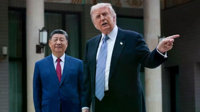 Chủ tịch Trung Quốc Tập Cận Bình và Tổng thống Mỹ Donald Trump