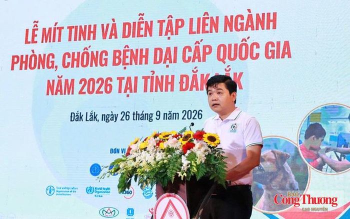 Ông Võ Hải Sơn, Phó Cục trưởng Cục Phòng bệnh phát biểu tại buổi lễ.