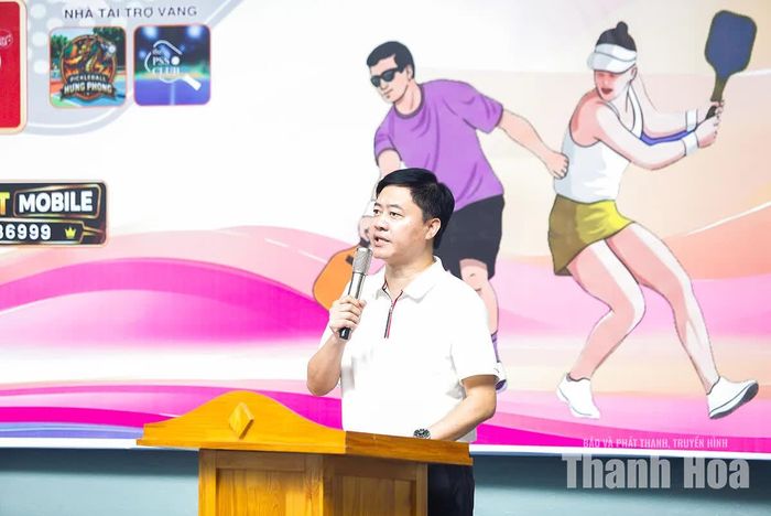 Phó Giám đốc Sở Văn hóa, Thể thao và Du lịch Nguyễn Duy Tự phát biểu khai mạc.