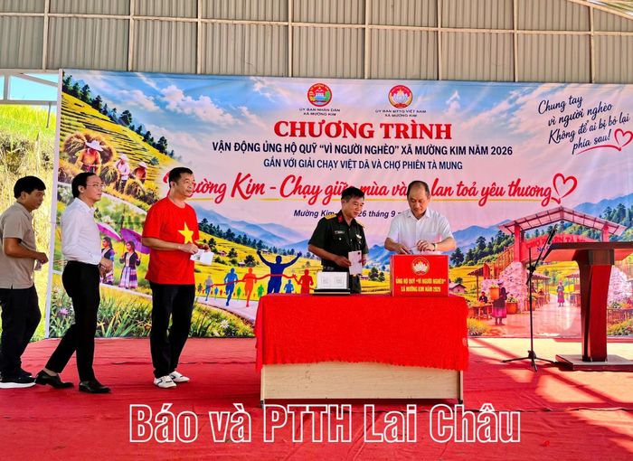 Các mạnh thường quân ủng hộ cho Quỹ "Vì người nghèo" xã Mường Kim năm 2026.
