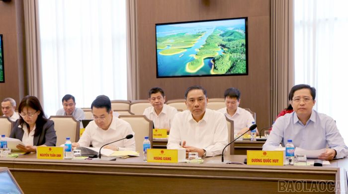 Các đại biểu tham dự buổi làm việc.