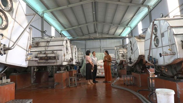 Cơ sở sản xuất đường phèn của HTX thương mại sản xuất nông nghiệp Vina, xã Nam Dong
